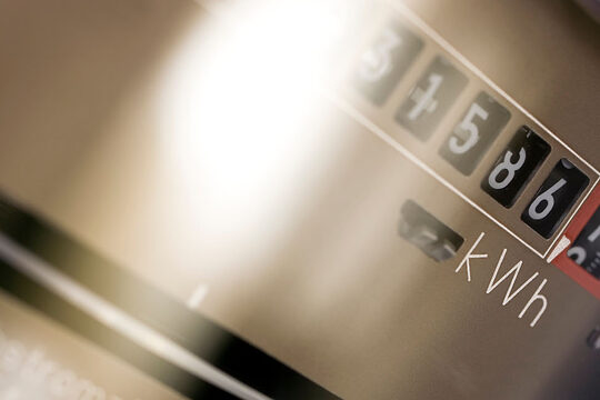 Stromzähler Nahaufnahme Stromzähler