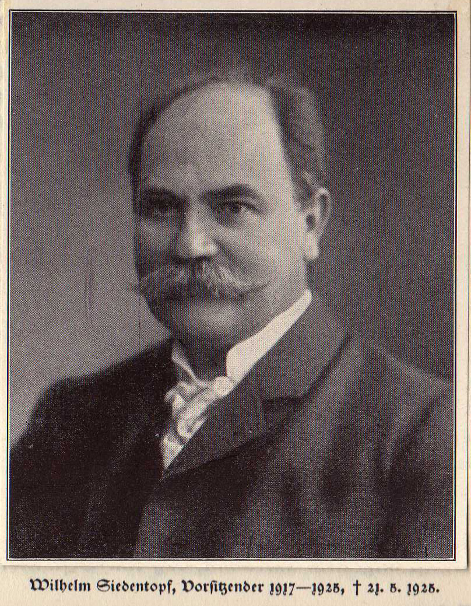 Wilhelm Siedentop, dritter Präsident der Handwerkskammer für Unterfranken