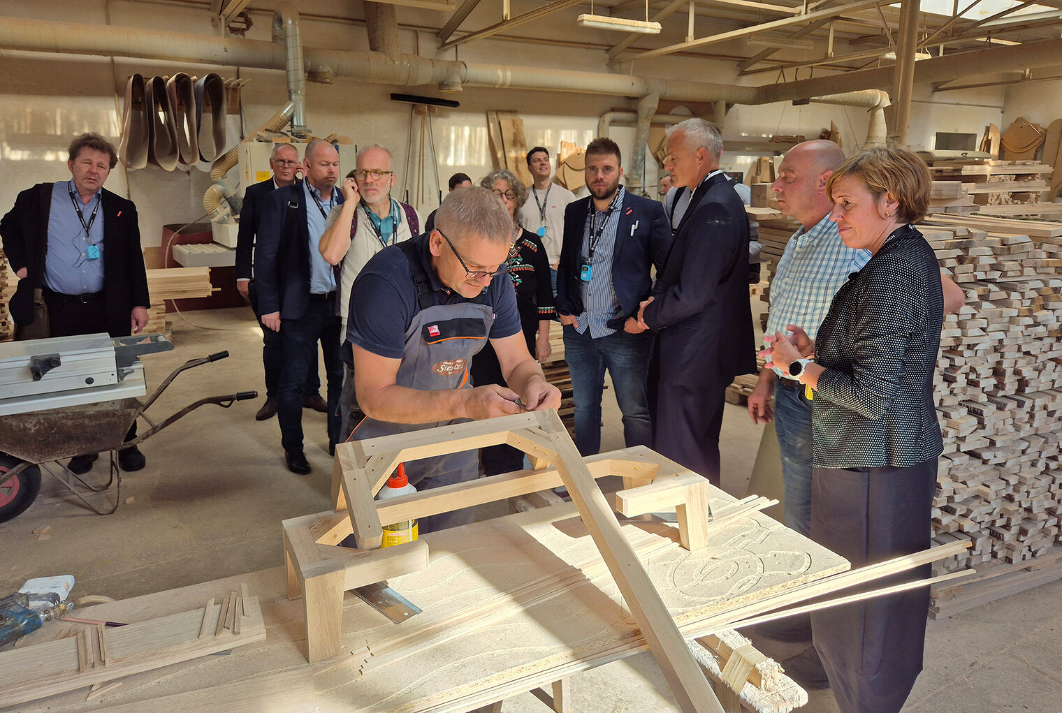 Das Schreinerhandwerk in Danzig, Pommern, Polen beim trinationalen Wirtschaftsdialog 2024