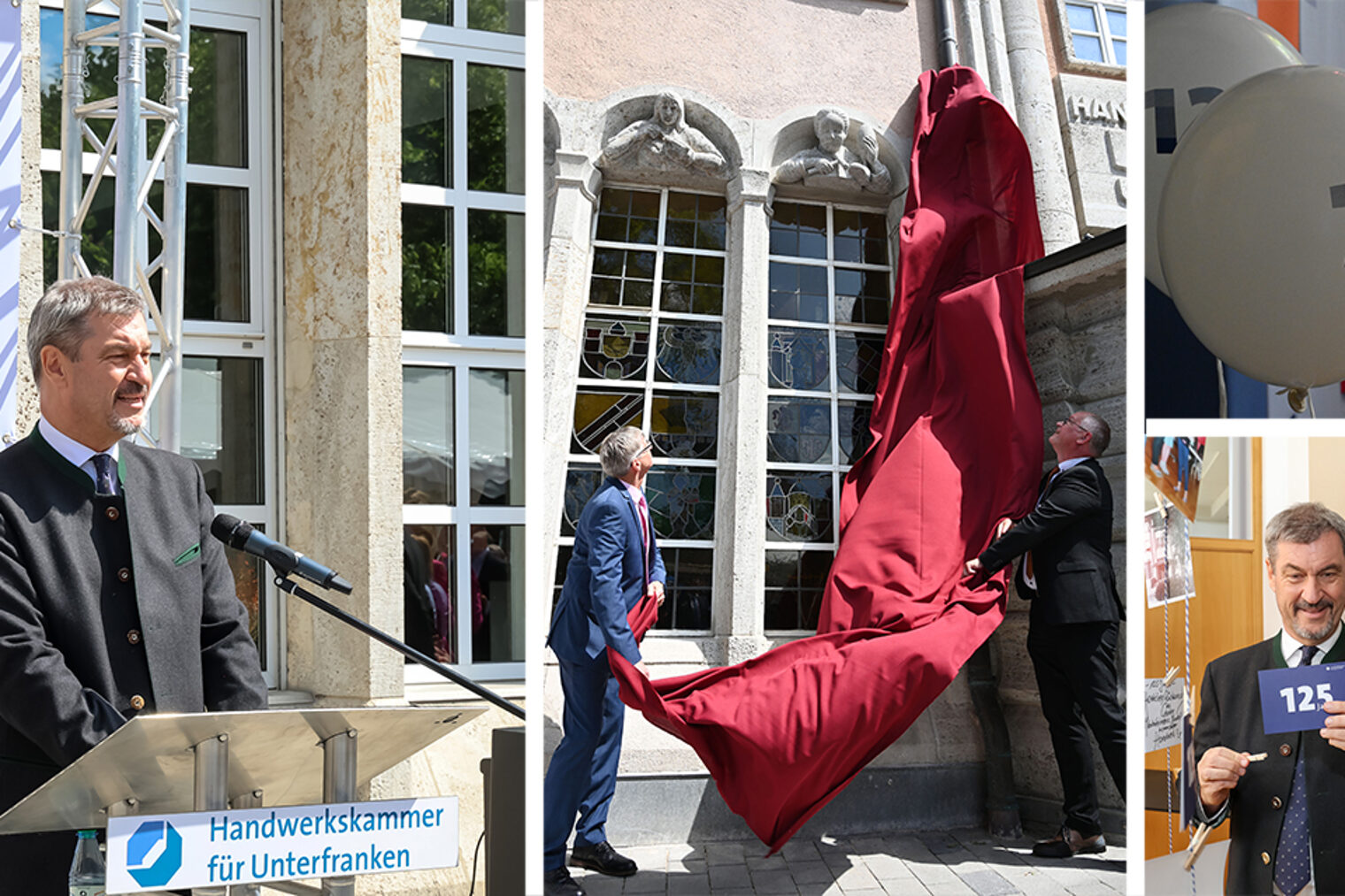 Collage mit Impressionen des Hoffestes 2025