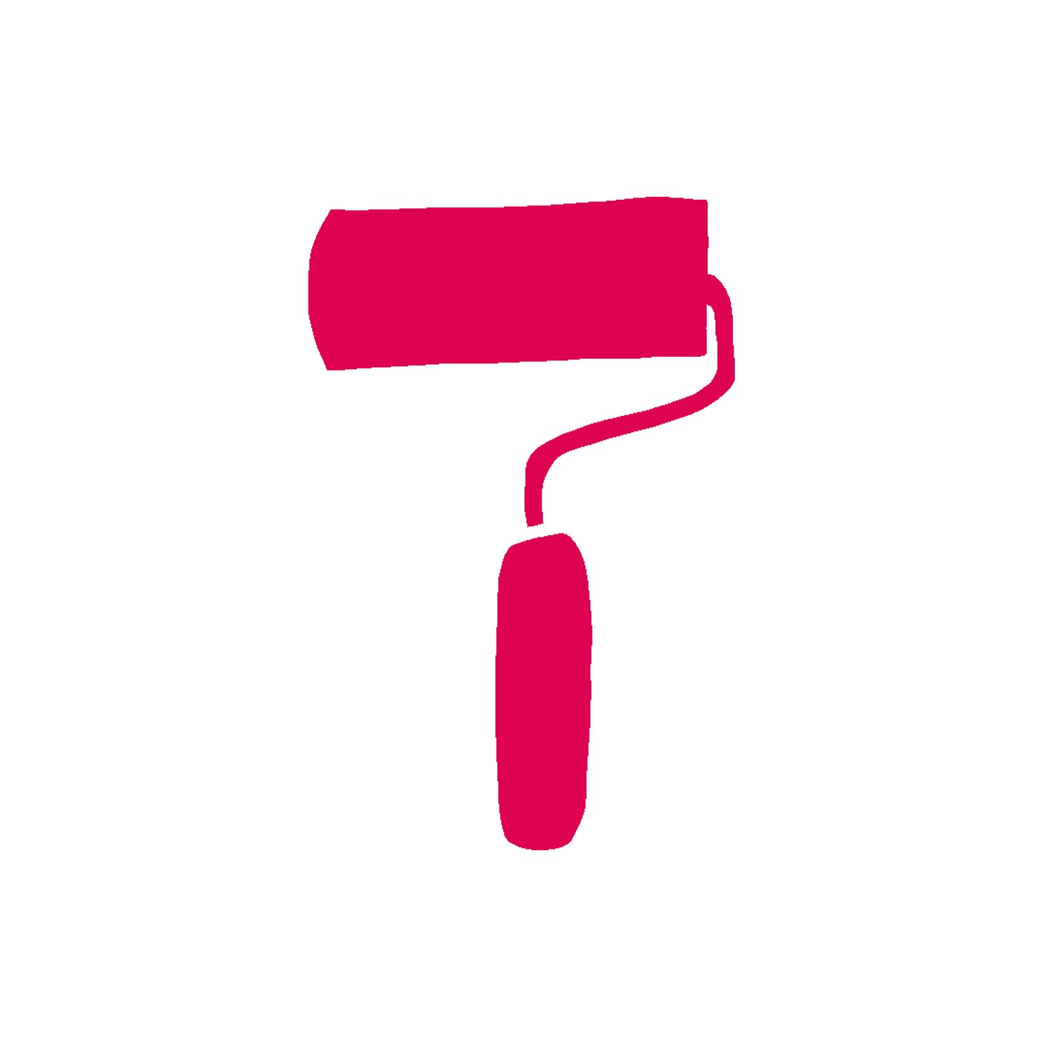 Icon Maler und Lackierer Farbrolle