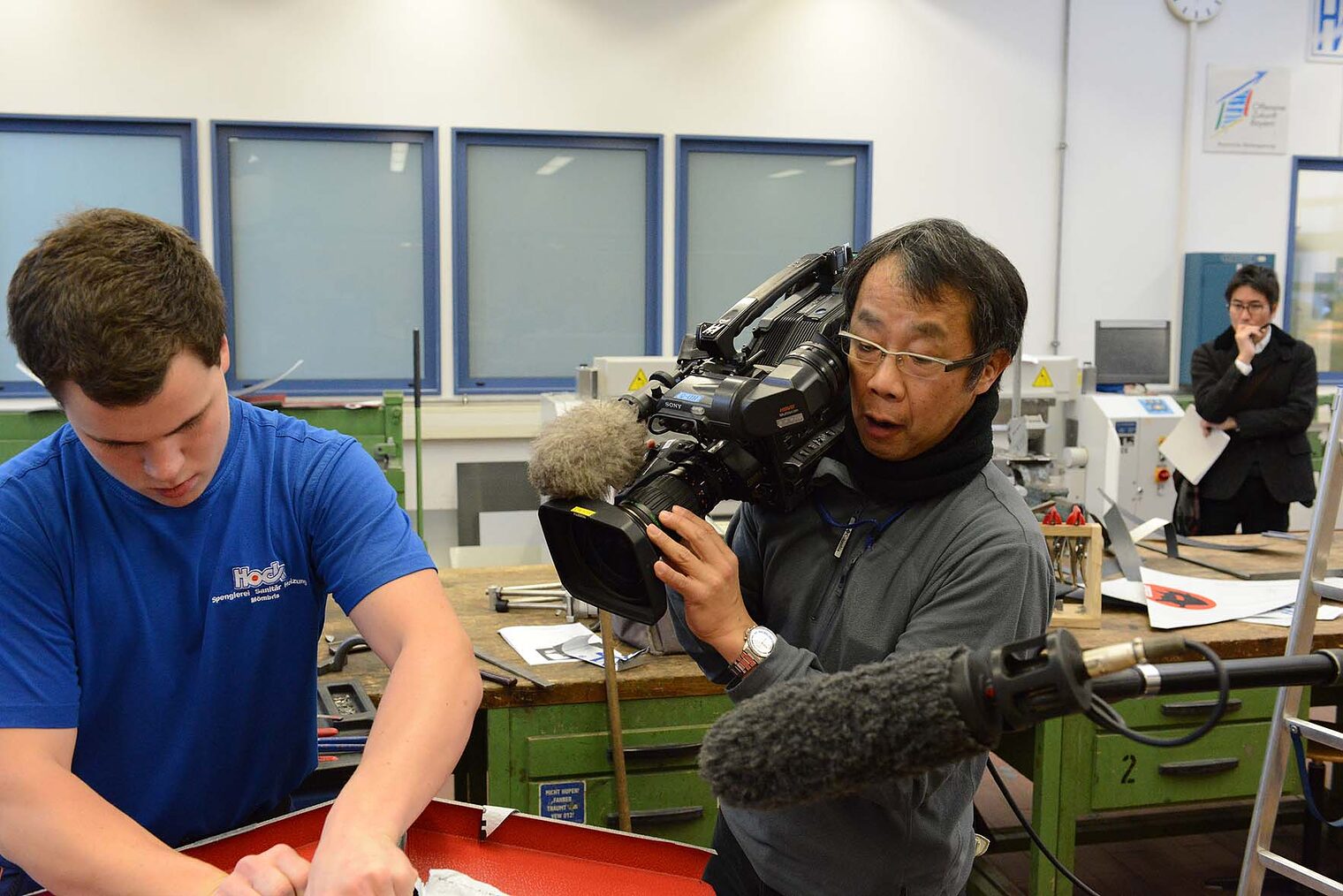 NHK -Japanischer Fernsehsender- besucht Spengler-Meisterschule Würzburg 10